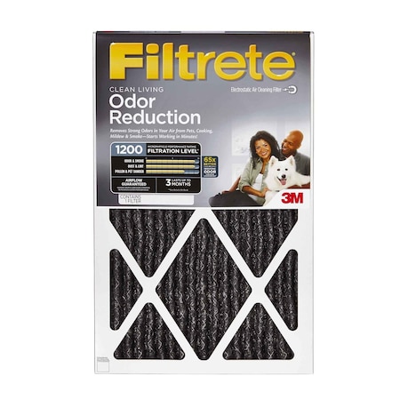 Filtrete Odor Reduction 20 in. W X 20 in. H X 1 in. D Carbon 11 MERV Pleated Air Filter -  B & K, HOME02-4